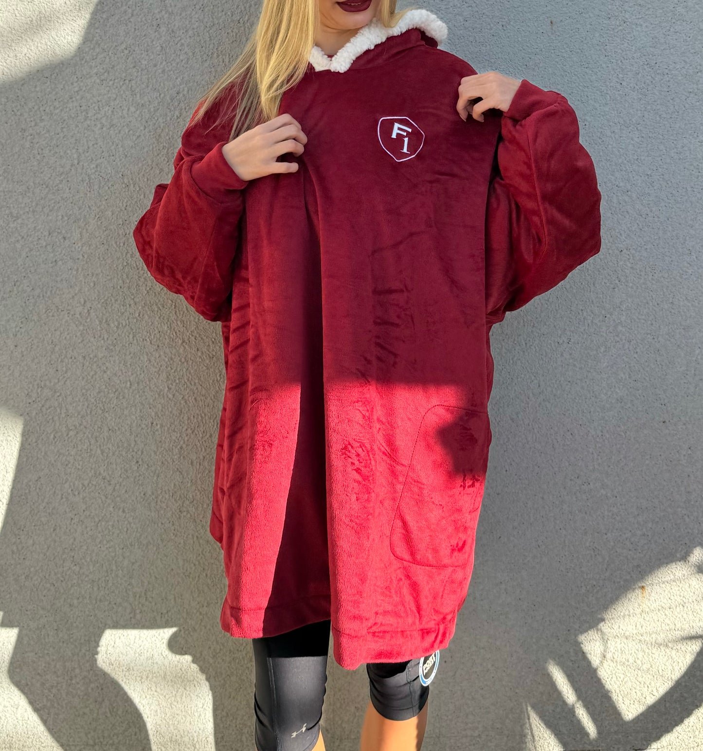 Red Sherpa Hoodie