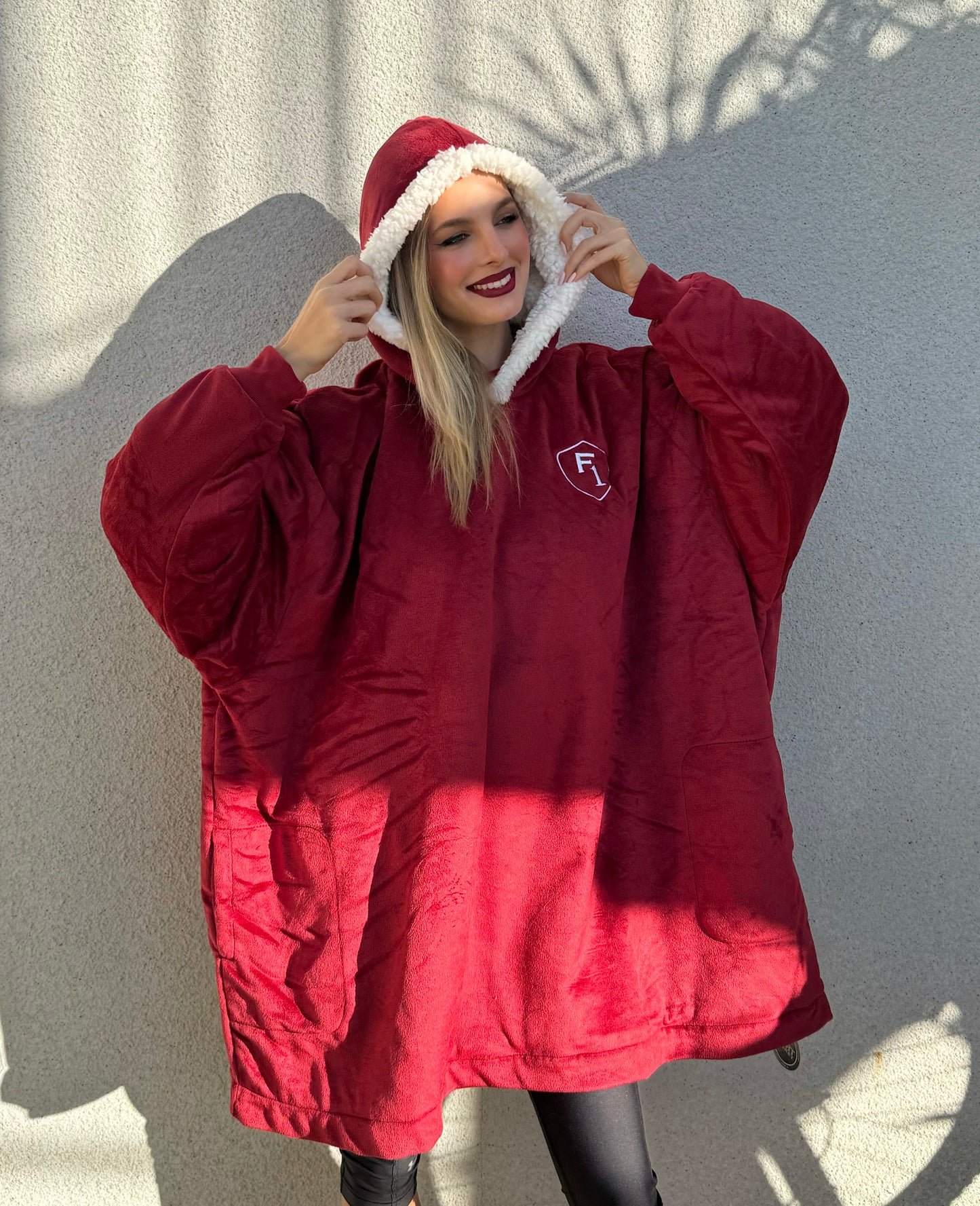 Red Sherpa Hoodie