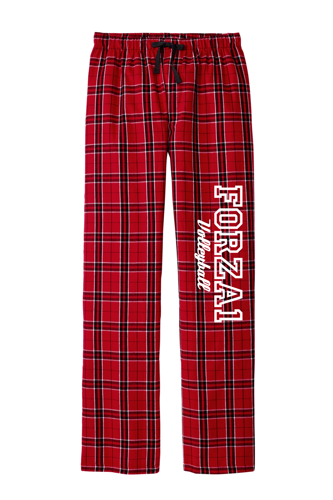 Red, Black, White Flannel Pajama Pants