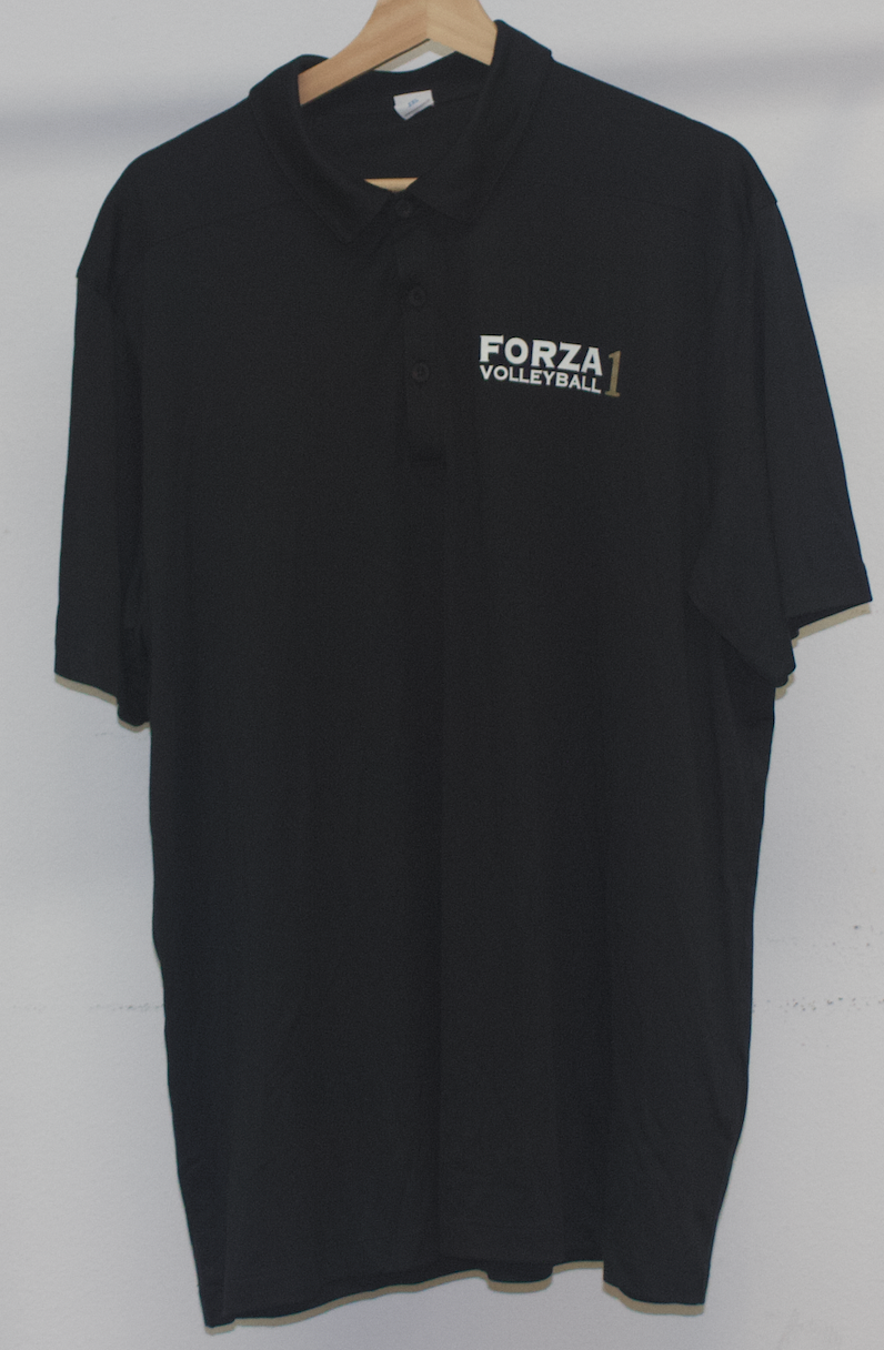 Black Short Sleeve Polo