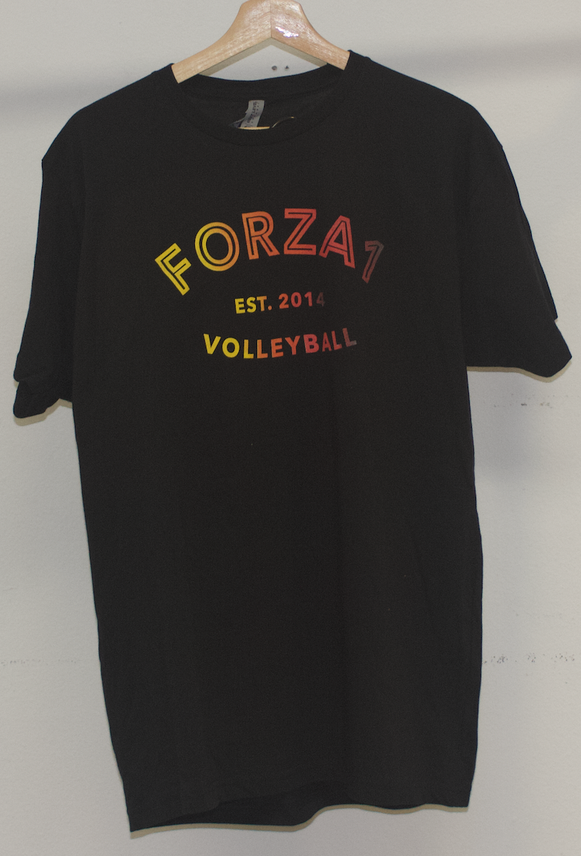 Forza1 Ombre Letters Short Sleeve T Shirt