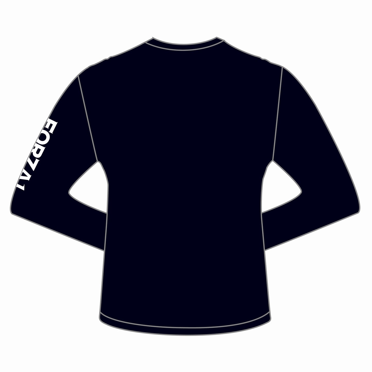 Black Long Sleeve w/ branded sleeve