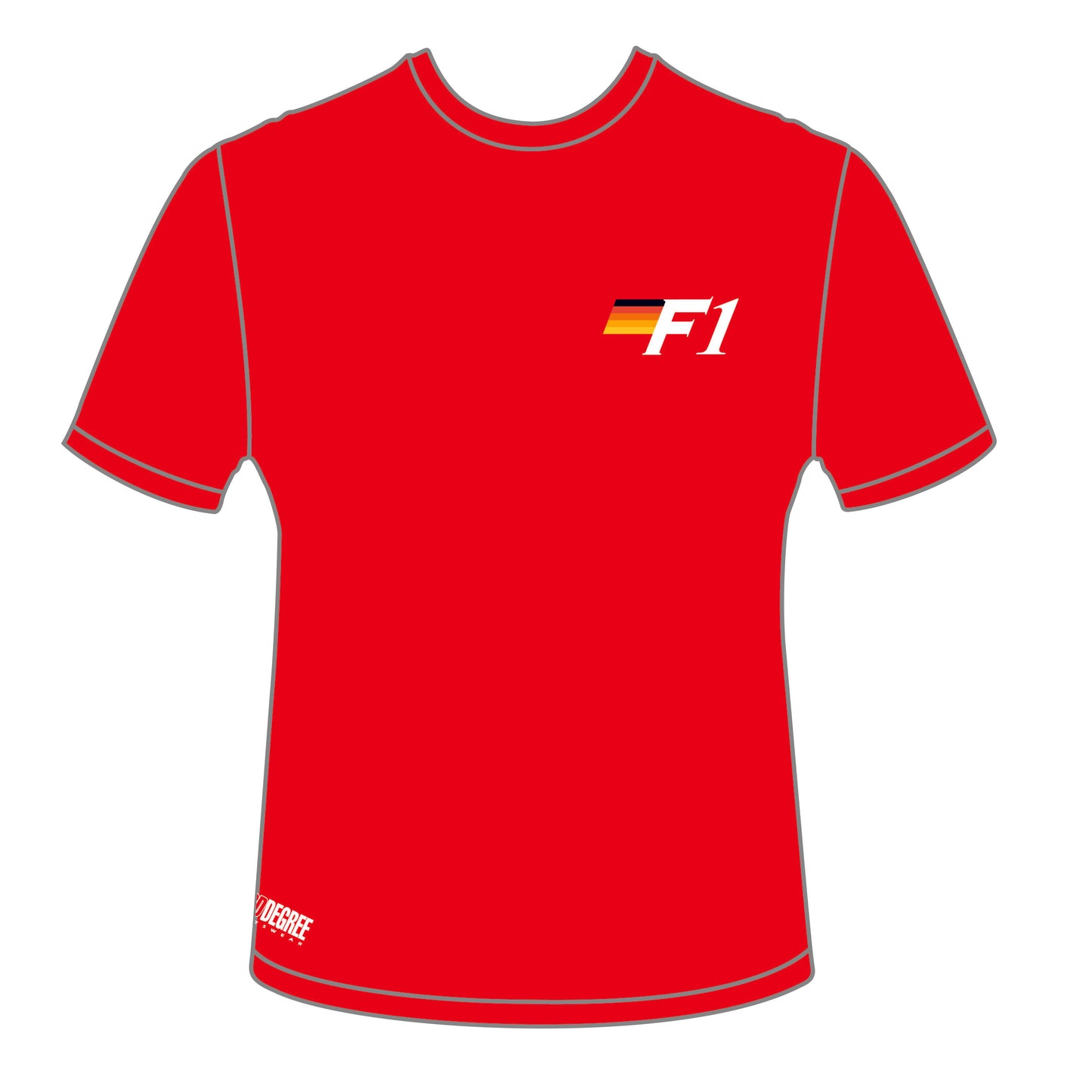Red T Shirt with 2024 F1 Logo