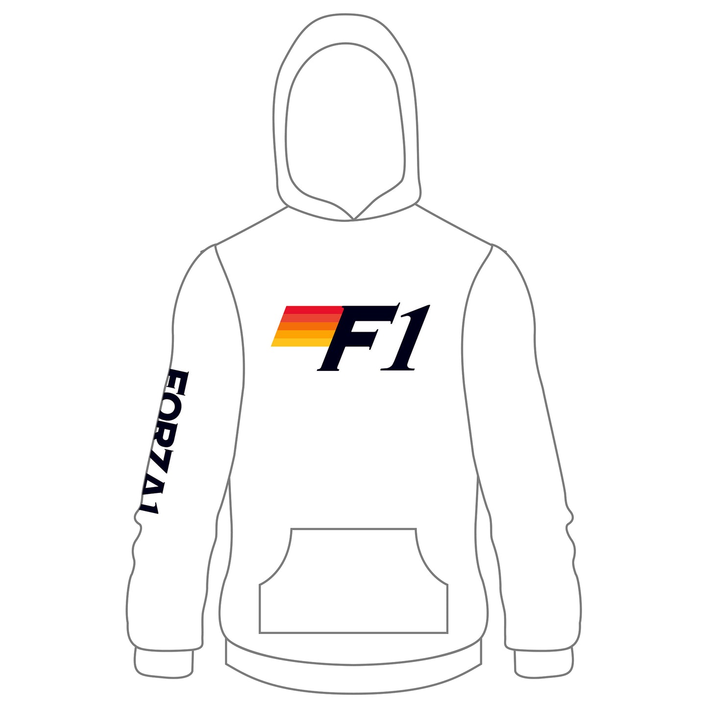 White F1 Hoodie