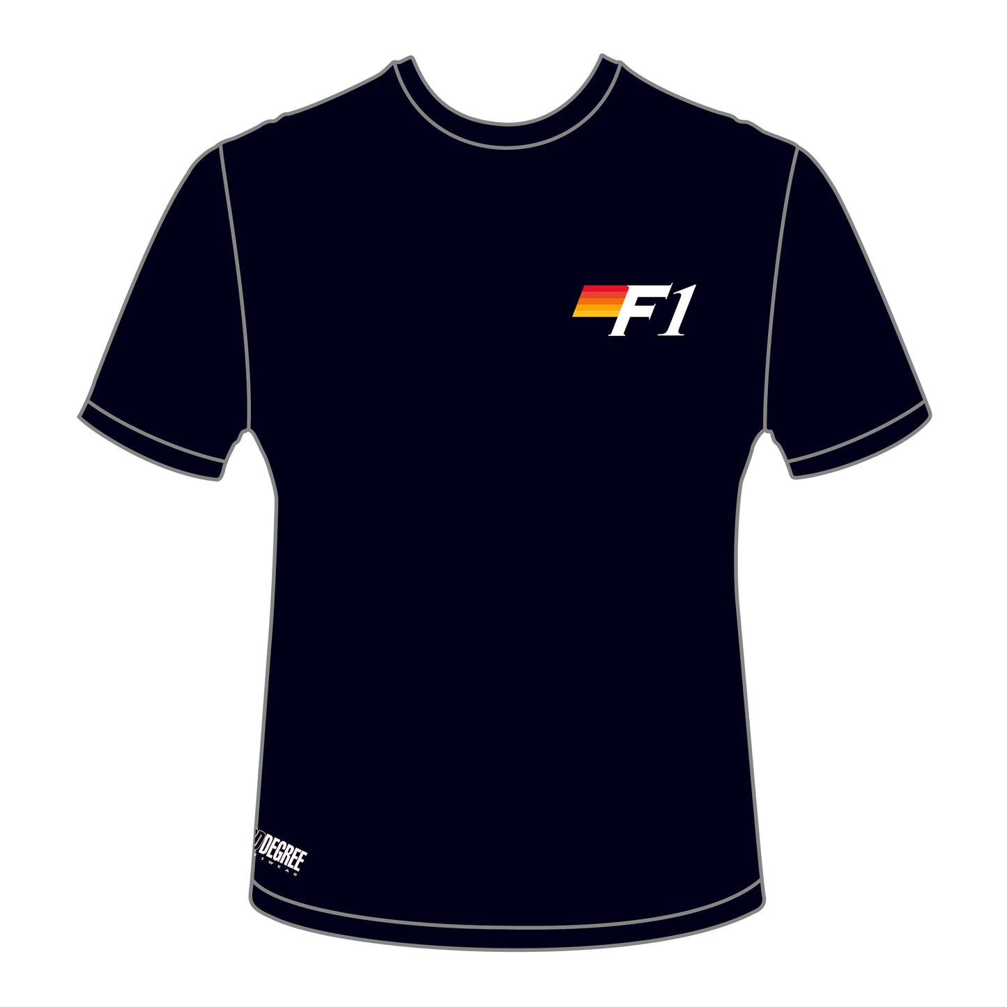 Black T Shirt with 2024 F1 Logo