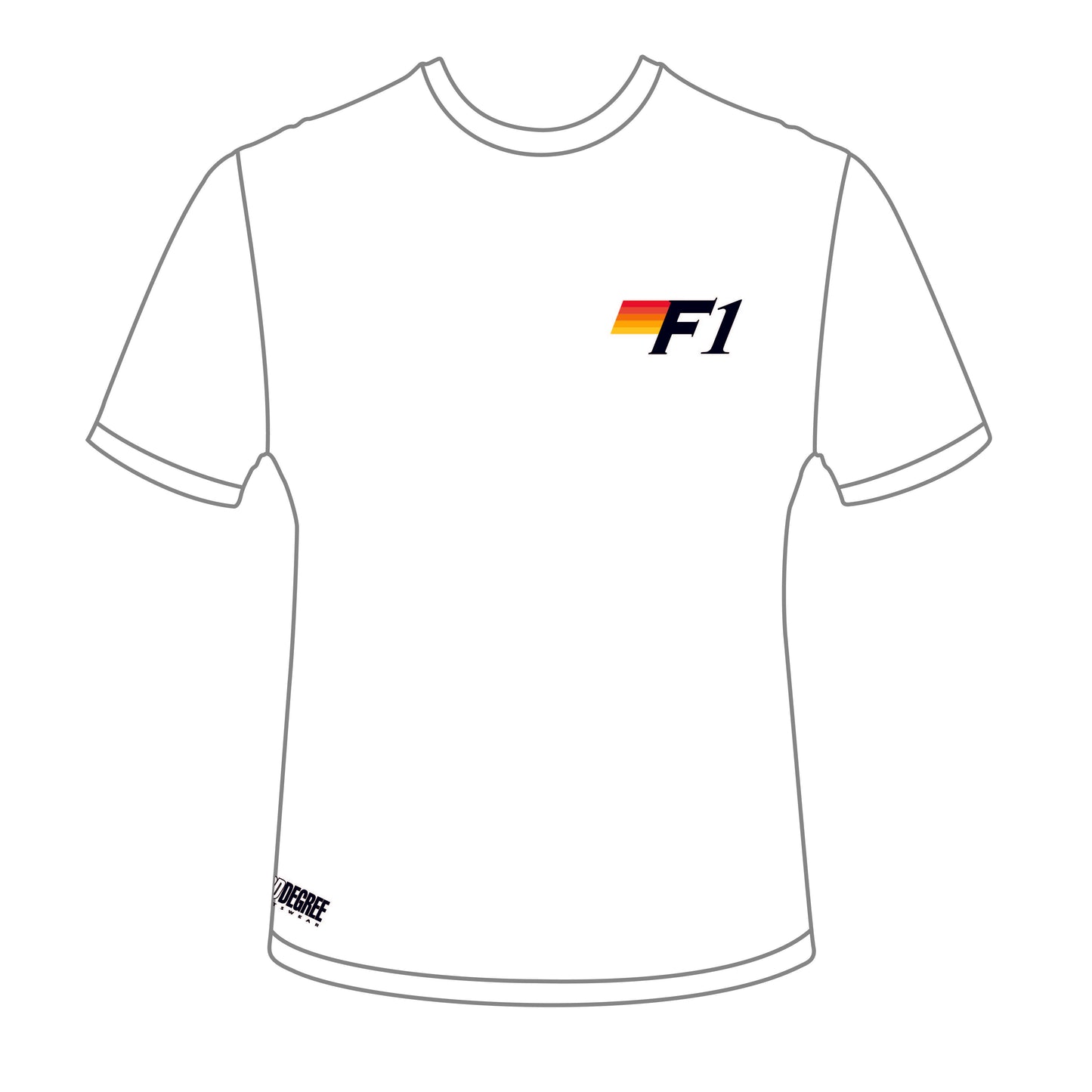 White T Shirt with 2024 F1 Logo